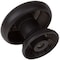 Gliderite Hardware 1-1/2 in. Matte Black Mushroom Ring Cabinet Knob, 10PK 5561-MB-10 - alternate 3